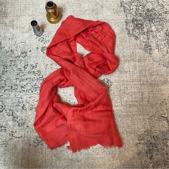 J.Crew Coral Scarf - Picture 2 of 5